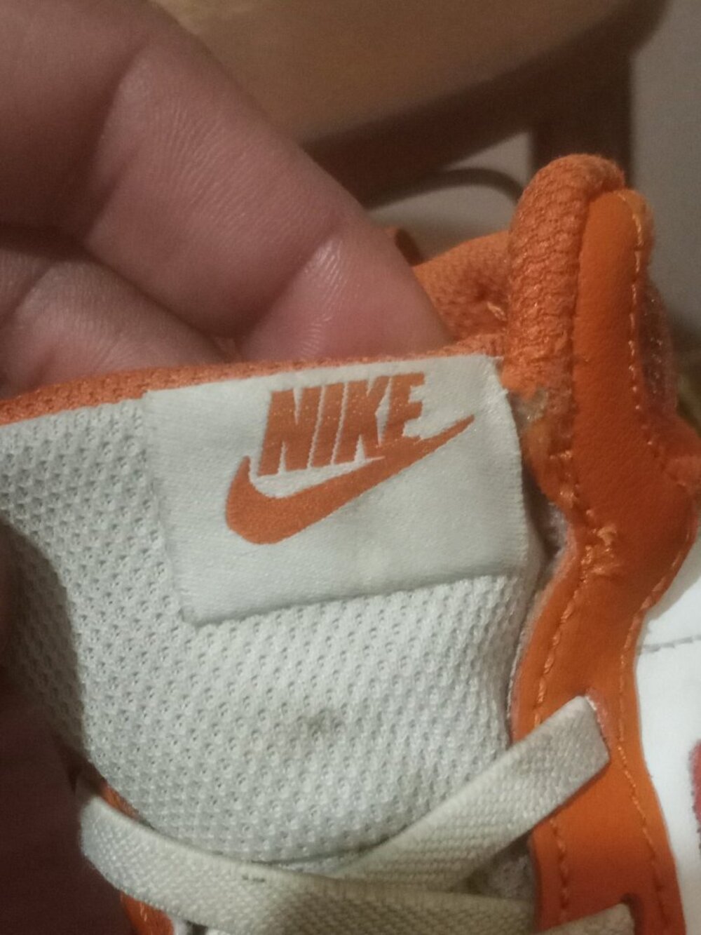 Nike Court Borough Mid High White Orange Size 11.5C Athletic Shoes CD7783-128 - Picture 6 of 12